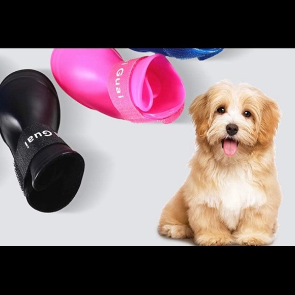 NWT 8pc Pink & Black Rainboots - Picture 2 of 7